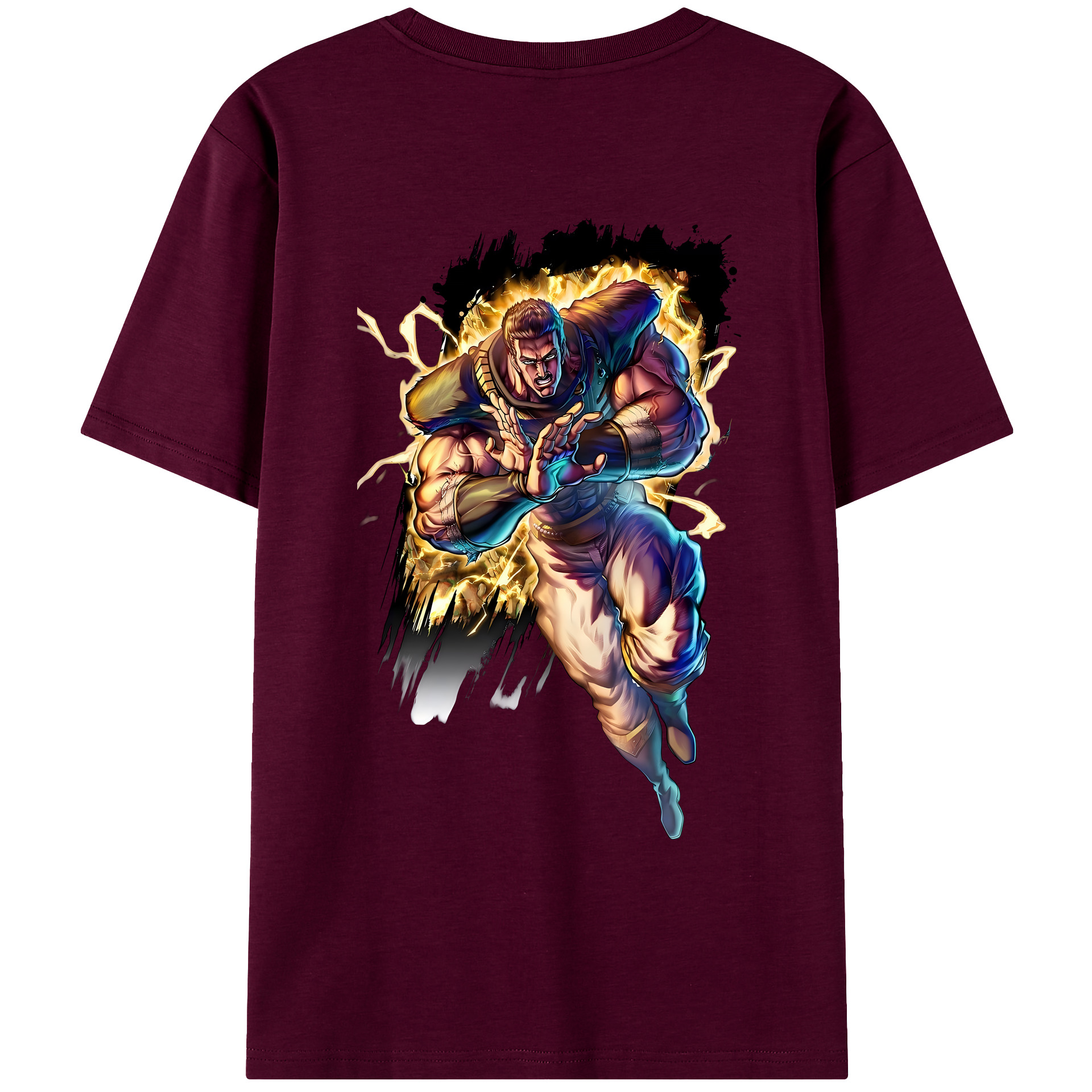 （画像用） 北斗の拳 Fist of the North Star レディース半袖Tシャツ(バックプリント)